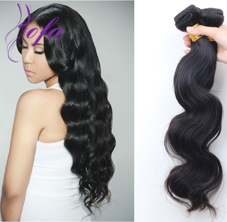 High Quality Virgin Unprocessed Brazilian Loose Wave Hair Weft Weave