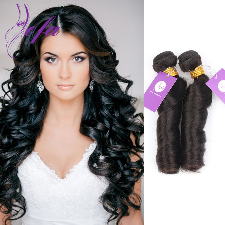 6a Grade Virgin Peruvian Spring Curl Hair Weft Weave Wholesale