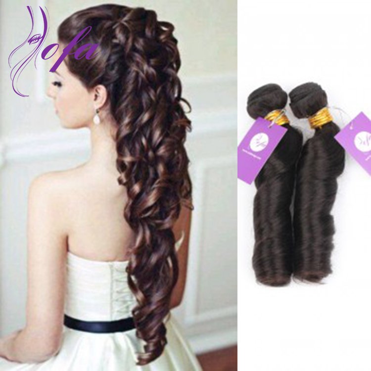 6a Grade Virgin Remy Indian Spring Curl Hair Weave Weft Wholesale